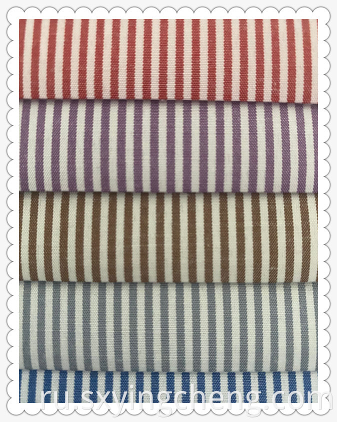 80% Polyester 20% Cotton Stripe Fabric